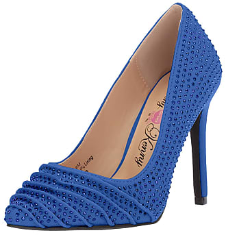 Penny Loves Kenny Womens OPLEAT Pump, Blue Jeweled Lycra, 9.5 Medium US