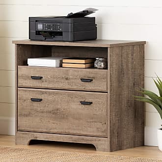 South Shore Furniture Versa 2-Drawer File Cabinet-Weathered Oak