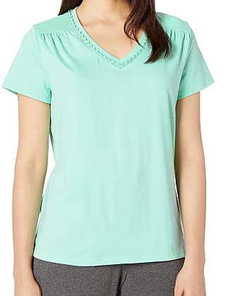 Karen Neuburger Womens Pajama Lounge Top Short Sleeve T-Shirt Pj