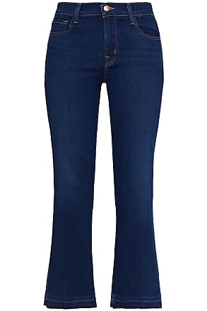 J Brand J Brand Woman Selena Mid-rise Kick-flare Jeans Dark Denim Size 24