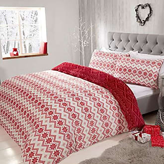 Coton Polyester Sleepdown Parure de lit avec Housse de Couette et taies d'oreiller en Flanelle rayée en Coton brossé Gris Simple 