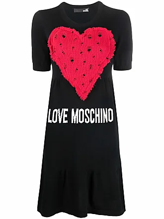 Love Moschino satin-finish Logo Print Leggings - Farfetch