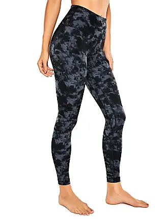Crz Yoga Women's High Waisted Workout Pants 7/8 Yoga Leggings With Hole -  Naked Feeling - 25 Inches