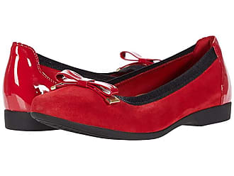 clarks red flats