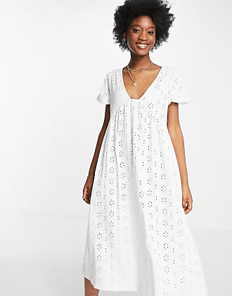 White Empire-Waist Dresses: 30 Products ...