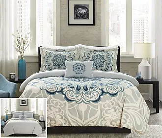 Phantogram 7 Piece Reversible Geometric Damask Pattern Comforter