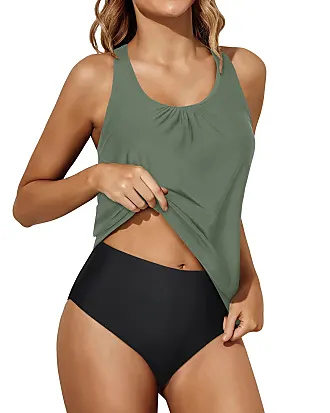 Yonique Womens Swim Shorts Solid Tankini Bottoms Swimsuit Bottoms