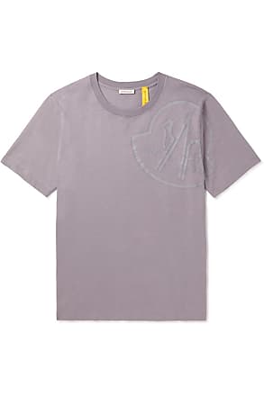 Moncler Men's Logo-Appliquéd Printed Cotton-jersey T