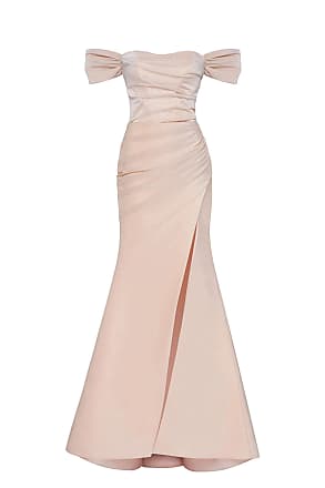 Millà Nude Epic Off-the-shoulder Thigh Slit Maxi Dress