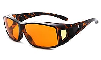 Eyekepper lunettes ordinateur Anti 97% lumiere bleu-haute Definition verres-100% UV Protection mat noir, +1.00 verres orange fonce