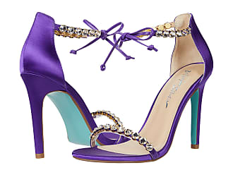 purple heeled sandals uk
