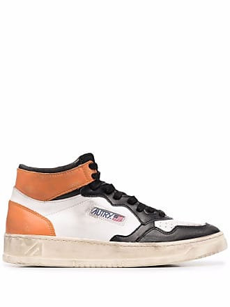 Autry colour-block hi-top sneakers - men - Fabric/Rubber/Calf LeatherCalf Leather - 39 - White