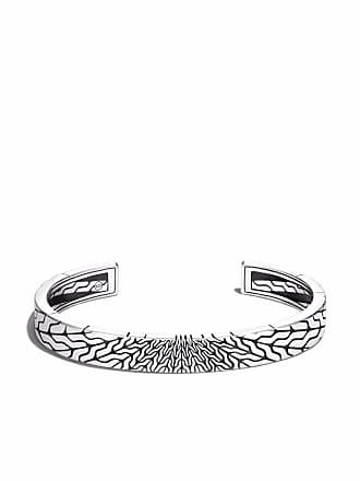 John Hardy Men's Rata Reversible Bracelet in Black Rhodium and Silver