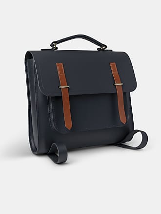 The Cambridge Satchel Company The Messenger Backpack - Navy & Tan Bridle