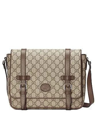 Gucci GG Supreme Sling Crossbody Bag in Brown for Men