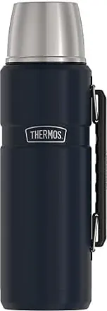 THERMOS Stainless King Vacuum-Insulated Food Jar with Spoon, 16 Ounce,  Midnight Blue