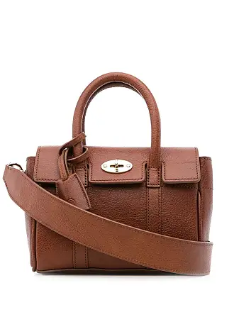 Mulberry Mini Clovelly Refined Flat Calf Tote Bag, Black Cherry at John  Lewis & Partners