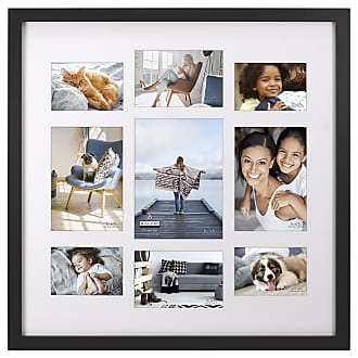 Malden International Designs The Love of a Family Dimensional Collage Black  Picture Frame, 8 Option, 6-4x6 & 2-4x4, Black (8308-08)