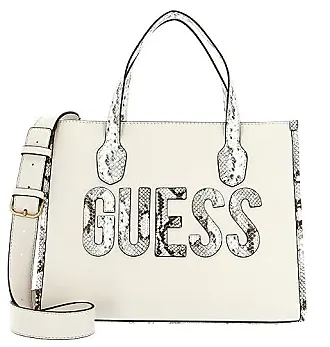 Guess MONIQUE - Tote bag - natural/black/beige 