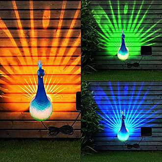 LED Solar Steck Leuchte Garten Deko Party Beleuchtung Außen Lampe Glühbirne Grün 