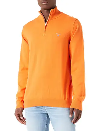 GANT TEXTURE V NECK - Pullover - pumpkin orange/orange 