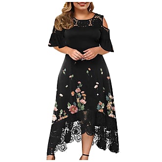 FABIURT Summer Dresses for Women,Womens Print Maxi Dress Sleeveless Plus Size Casual Party Cami Long Dress 