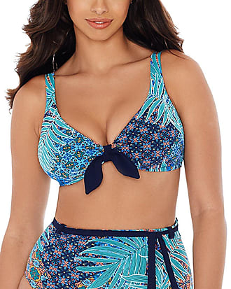 Aexae Ruched Bandeau Swim Top - Brown