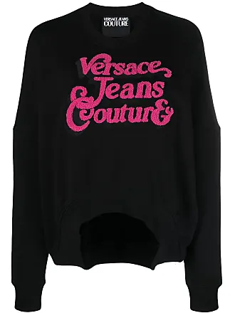 Versace Jeans Couture Cotton Logo Crewneck Sweater