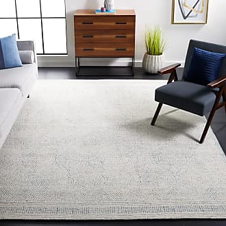 Ivory SAFAVIEH Newbury Collection NWB8698 Floral Country Non-Shedding Living Room Bedroom Area Rug 5'1 x 7'6 Blue