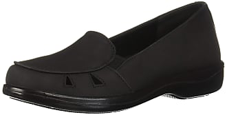 Easy Street Womens Julie Comfort Slip on Casual Ballet Flat, Black, 6 N US