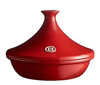 Emile Henry Flame Round Stewpot Dutch Oven, 4.2 Quart, Burgundy