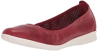 clarks red flat shoes