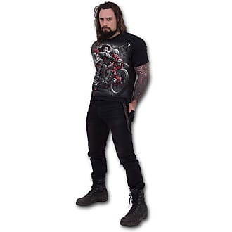 SPIRAL Direct Unisex T Shirt Biker Goth Smaug DRAGON EYE Fire Flames All Sizes 