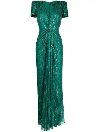 Jenny Packham Zooey sequined gown - Green