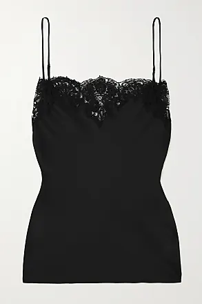 Fits Everybody lace-trimmed stretch camisole - Onyx