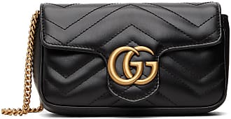 Gucci Black Super Mini GG Marmont Bag