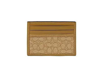 Coach Men'S Signature Jacquard Card Case - Smoke/Black for Men