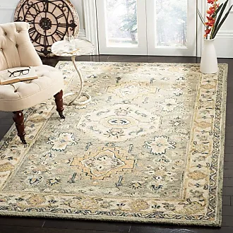 Safavieh Chelsea HK230B Ivory / Light Green Rug - 3' Round