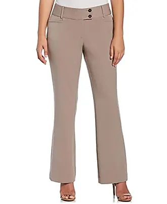 Rafaella Women's Plus Size Curvy Gabardine Slim Leg Stretch Dress Pant,  32-inch Inseam, Pull-on, with Pockets (Size 16-22)