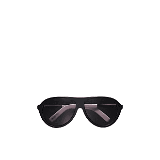 Fendi FF Logo Print 51mm Round Sunglasses Black