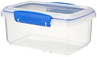 Sistema To Go Collection 1.18 Oz. Salad Dressing Containers,  Pink/Green/Blue/Purple, 4 Pack, BPA Free, Reusable & Food Storage  Container, 4.6 Cup