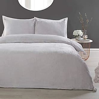 weich wendbar Einzelbett Sleepdown Bettwäscheset mit Kissenbezug 135 x 200 cm sechseckig grau Honigwaben mit Kissenbezug