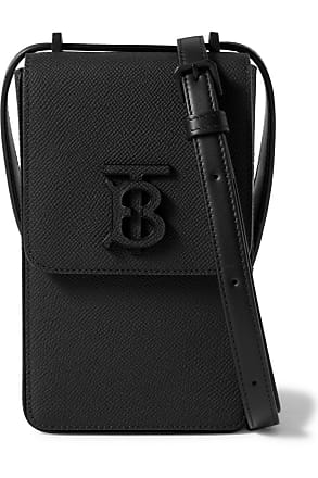 Burberry Black Large Grainy Leather Olympia Bum Bag for Men