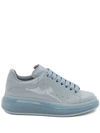 Alexander McQueen - Authenticated Oversize Trainer - Leather Blue Plain for Men, Never Worn, with Tag