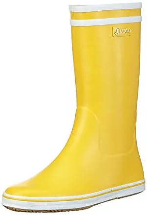 MADSea Bottes Caoutchouc Femme Ocean Pure Jaune Bottes de Pluie Demi-Bottes,  Taille:37 EU : : Mode