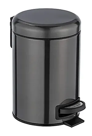 Poubelle à fermeture douce - Capacité 3L - Rose moderne - Petite poubelle à  pédale avec couvercle en bambou - Pour salle de bain et toilettes