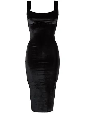 Atu Body Couture V-back velvet gown - Black