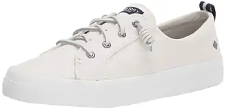 Sperry women's sale white leather sneakers