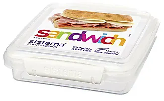 Sistema Klip It Accents Collection Sandwich Box Food Storage Container, 15.2 oz.