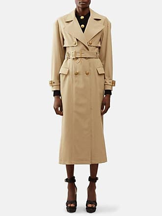 Balmain Monogram-jacquard Trench Coat